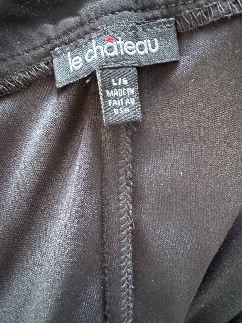 Size large L le chateau Black Strapless Satin Cocktail Dress corset style satin - Picture 12 of 15